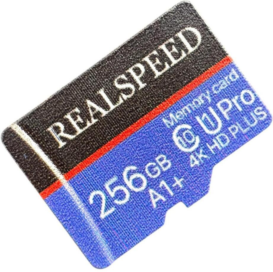 Realspeed microPlus U1 4K microPlus U1 4K 256 GB MMC Micro Card Class 10 140 MB/sMemory Card Compatible with Computer, Gaming Console, Mobile, Tablet image 1