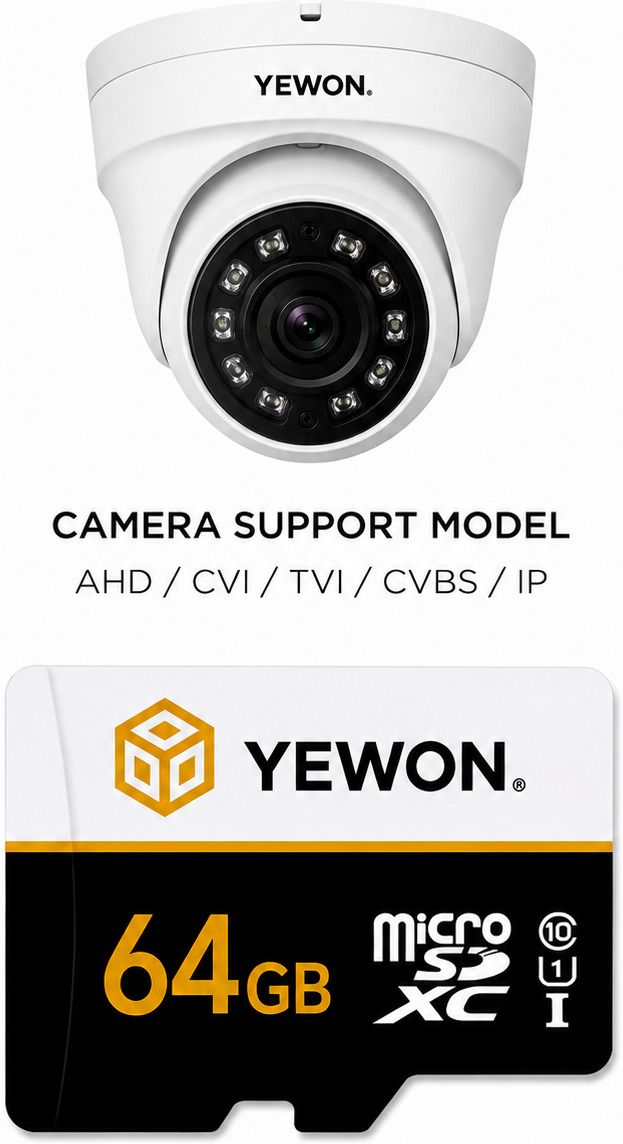 YEWON 64GB Memory Card Micro A1 64 GB SD Card Class 10 100 MB/s Memory Card Compatible with Camera, Computer, Gaming Console, Mobile, Tablet-image-1