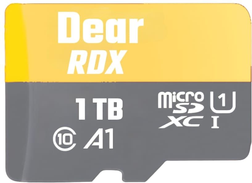 DearRDX MicroSDHC MicroSDHC I Card 1 TB SDHC UHS-I Card Class 10 120 MB/s Memory Card Compatible with Gaming Console, Computer, Tablet, Camera, Mobile
