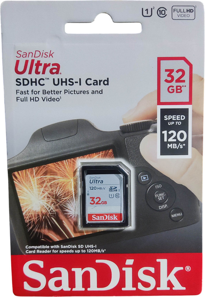 camerachip 32gb 120M/s Ultra 32 GB SDHC UHS-I Card Class 10 120 MB/s Memory Card Compatible with Camera, Computer image 1