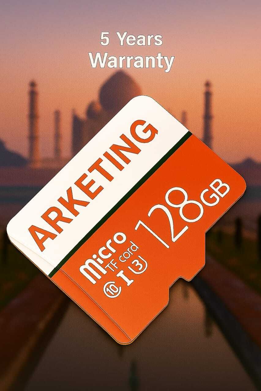 ARKETING TAT/128 AJ/128 128 GB Ultra SDHC Class 10 120 MB/s Memory Card Compatible with Mobile, Tablet