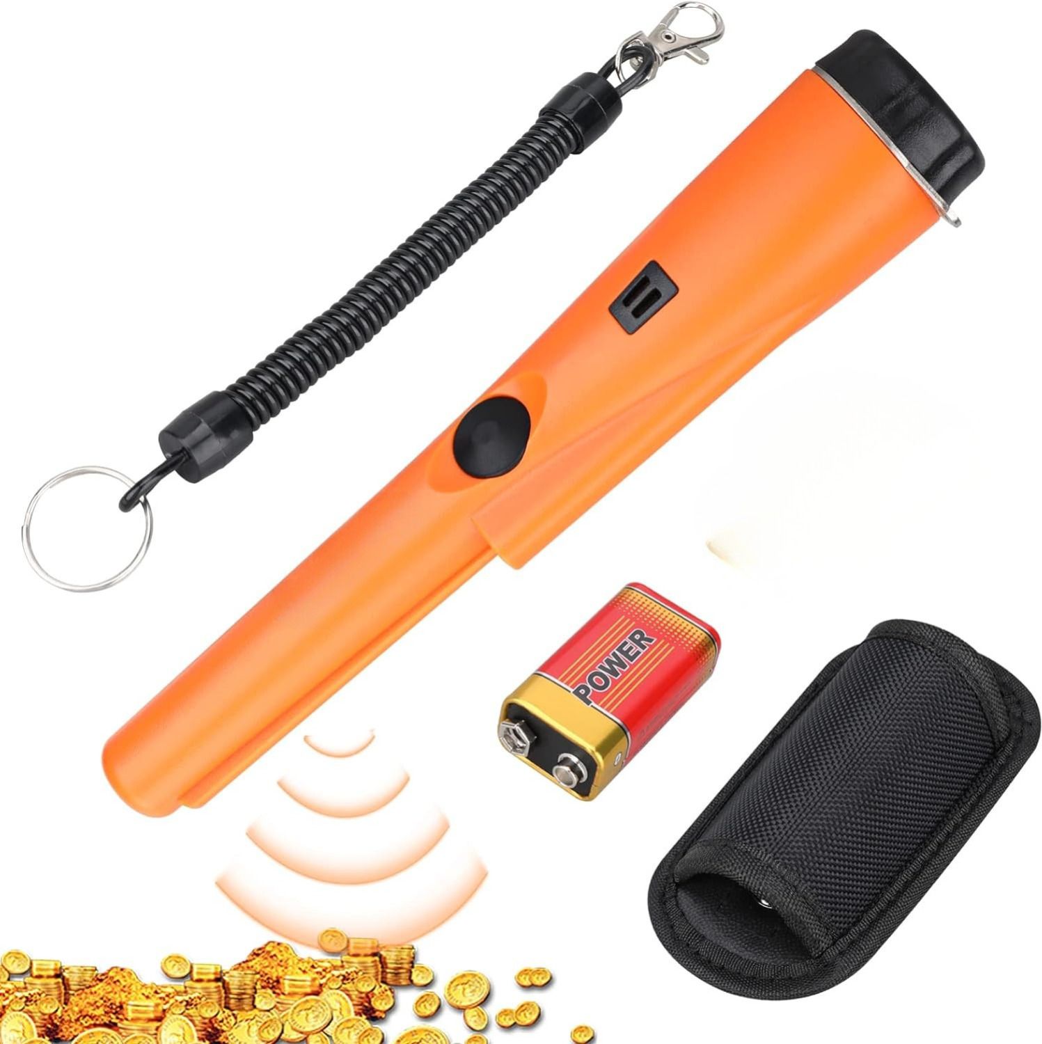 ZPointer Metal Detector with 360° Pin Pointer | Deep Detection, Waterproof Coil Advanced Metal Detector-picture-13
