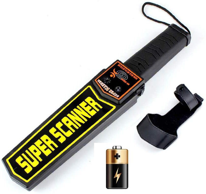 GoodsBazaar Portable Battery Operated Sensitivity Scan Handheld Metal Detector Wand Security Advanced Metal Detector image 1