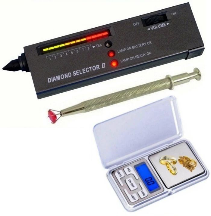 BALRAMA Portable Diamond, Gemstone, Crystal, Jade Tester Pocket Scale Prong Pickup Tool Advanced Metal Detector-image-28