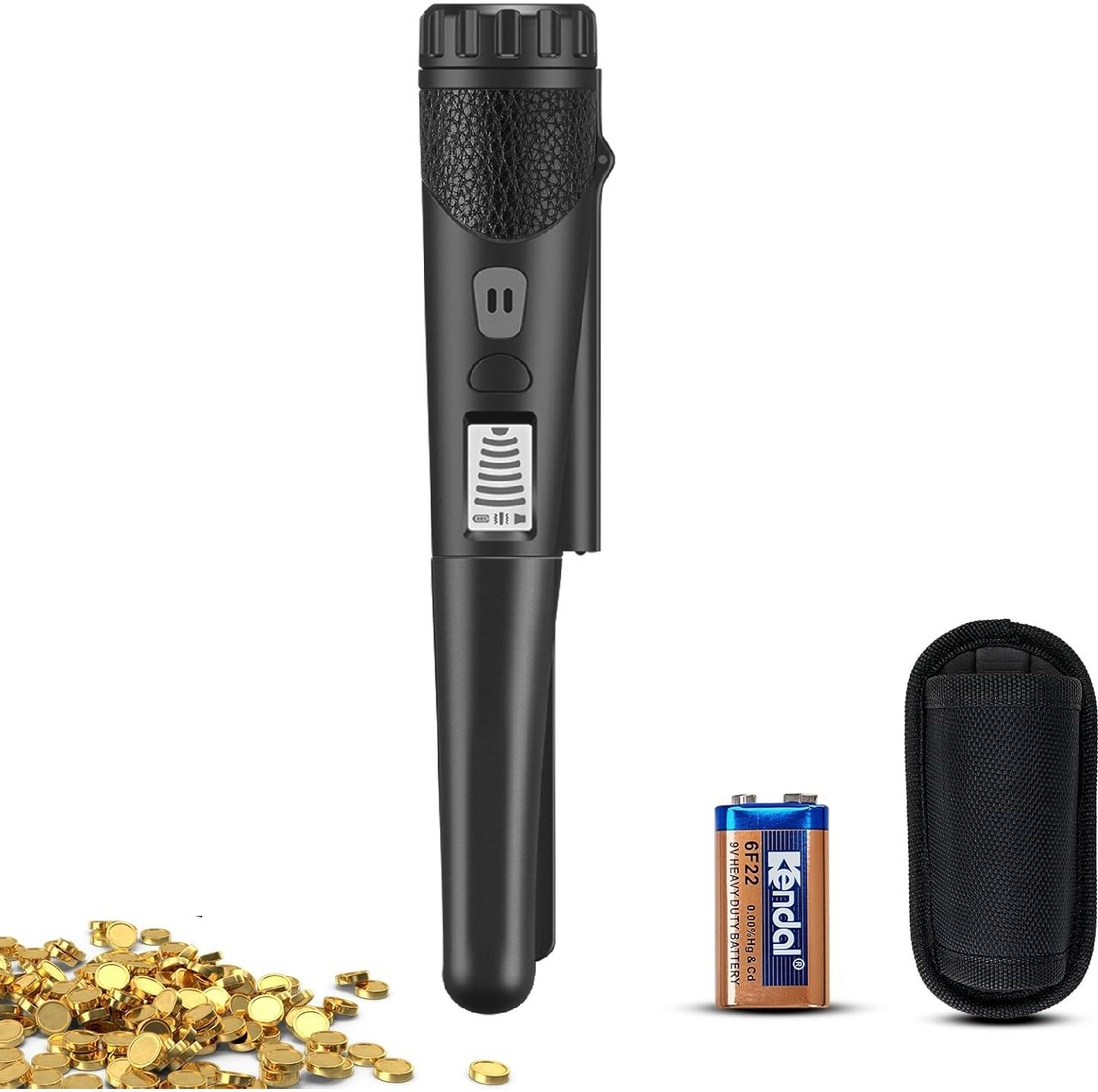 Flawls Pro-Pointer Metal Detector Waterproof with Sound & Vibration Dual Alerts Advanced Metal Detector