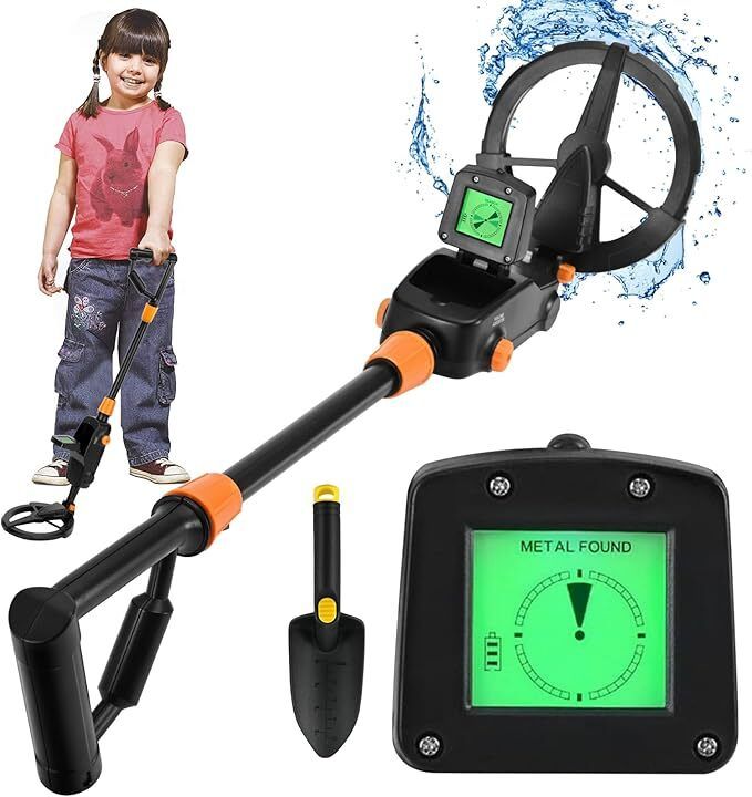 WENGONVILA Kids Treasure Hunting Gold Detector Machine with Adjustable Rod Advanced Metal Detector-image-24