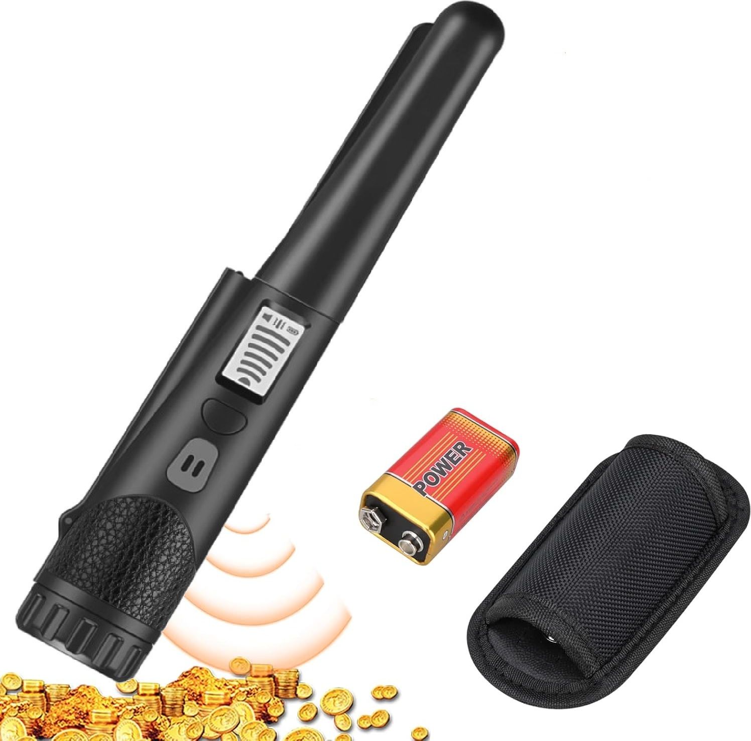 Flawls Handheld Metal Detector PinPointer for Coins, Gold, Relics & Jewelry Advanced Metal Detector