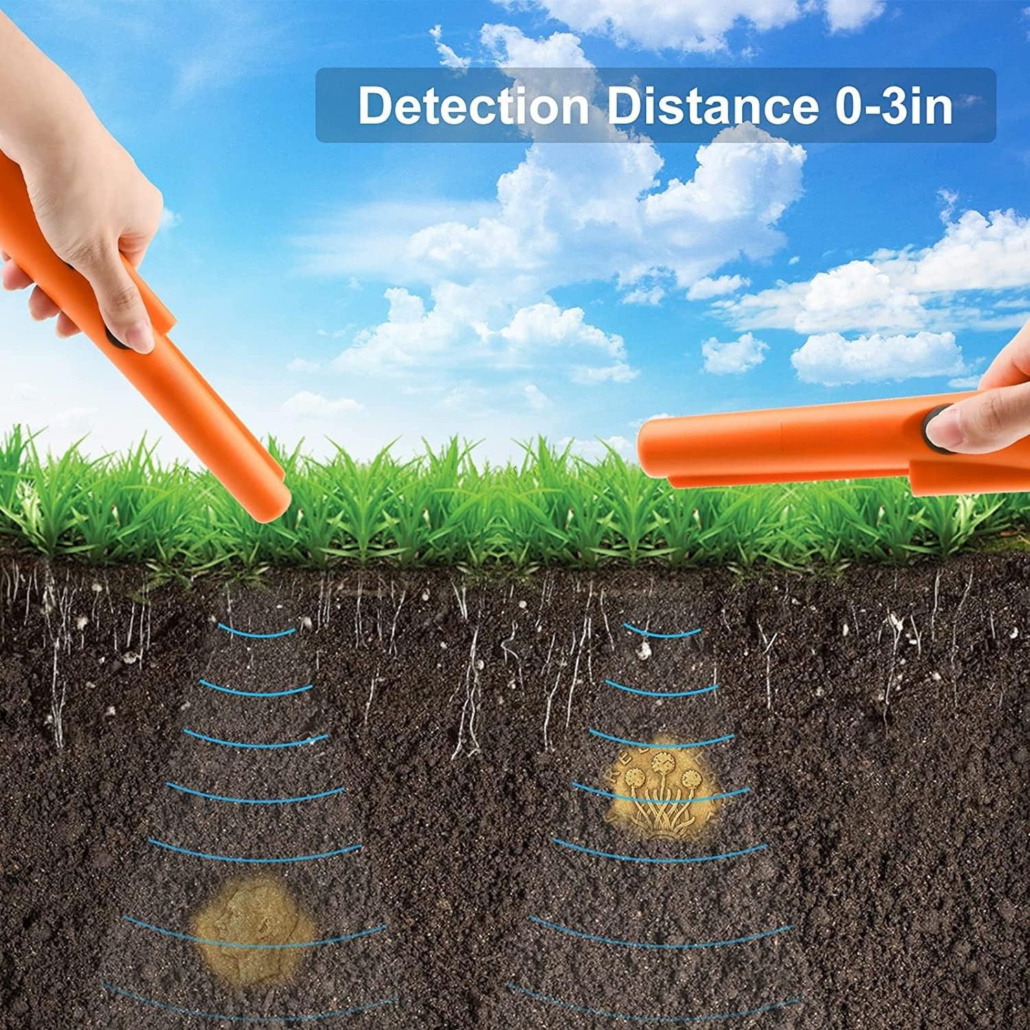 UltraPointer Metal Detector & Pin Pointer | Dual Detection Power, 360° Scan, Waterproof Coil Advanced Metal Detector