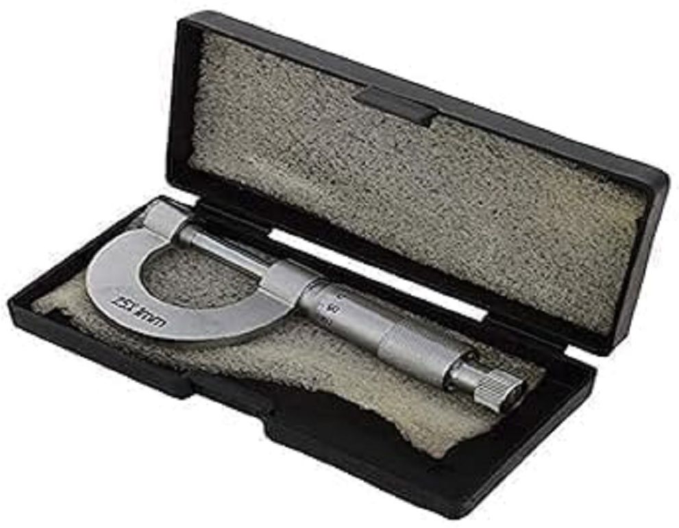 buyohlic Precision Outside Micrometer 0–25 mm, Chrome Plated, Ratchet Type Micrometer Screw Gauge-picture-28