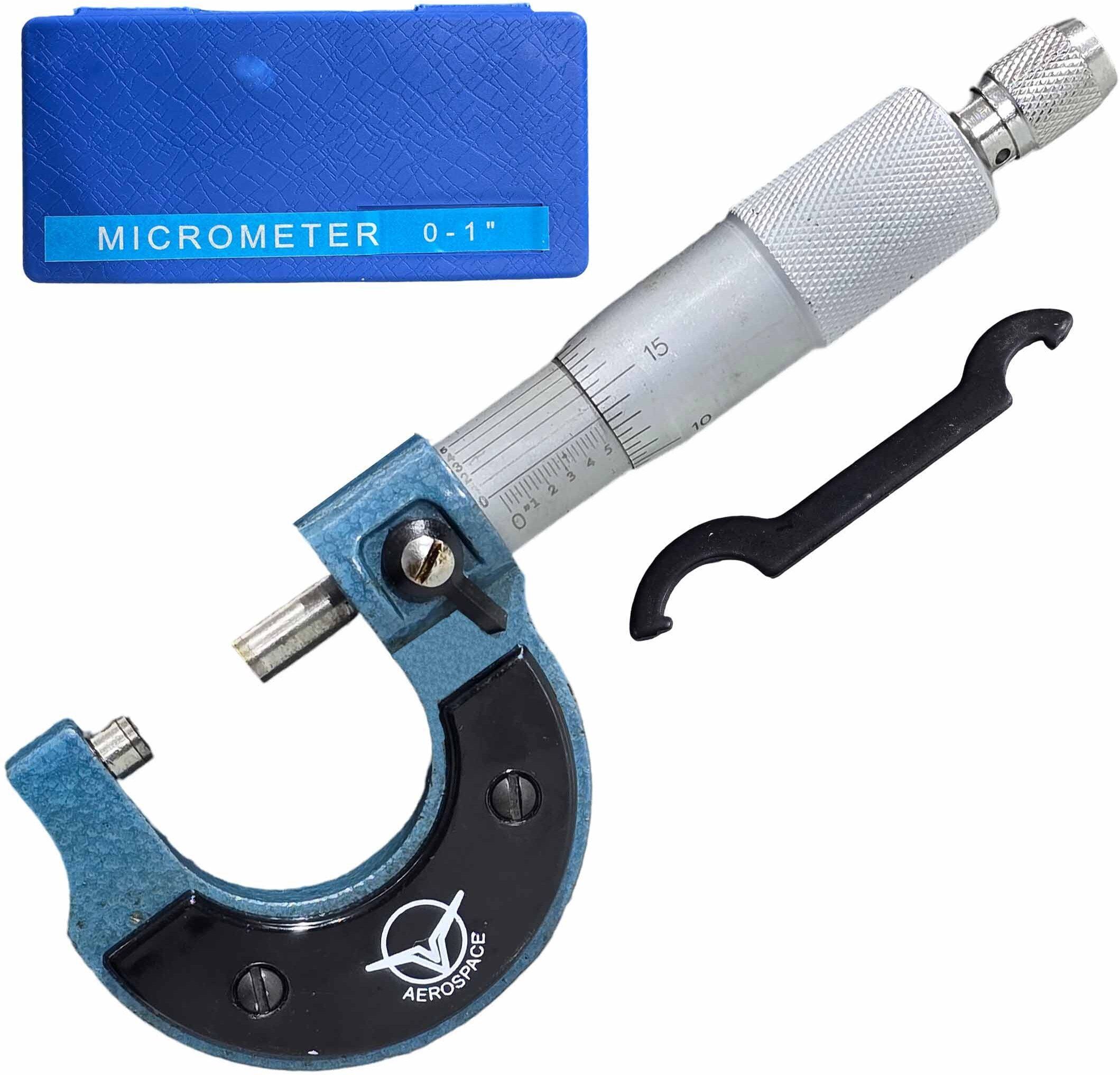 digital craft Precision Screw Gauge Outside Micrometer 0–1 Inch, Carbide, 0.0001" Micrometer Screw Gauge-picture-42