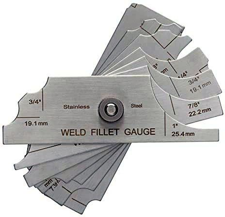 30083 Fillet Weld Gauge Stainless Steel Inch Metric for Welding Parts Micrometer Screw Gauge-image-37