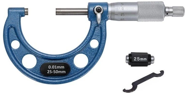 goodsbazaar 25-50mm 0.01mm Metric Digit Outside Micrometer Screw Gauge Micrometer Screw Gauge-picture-47