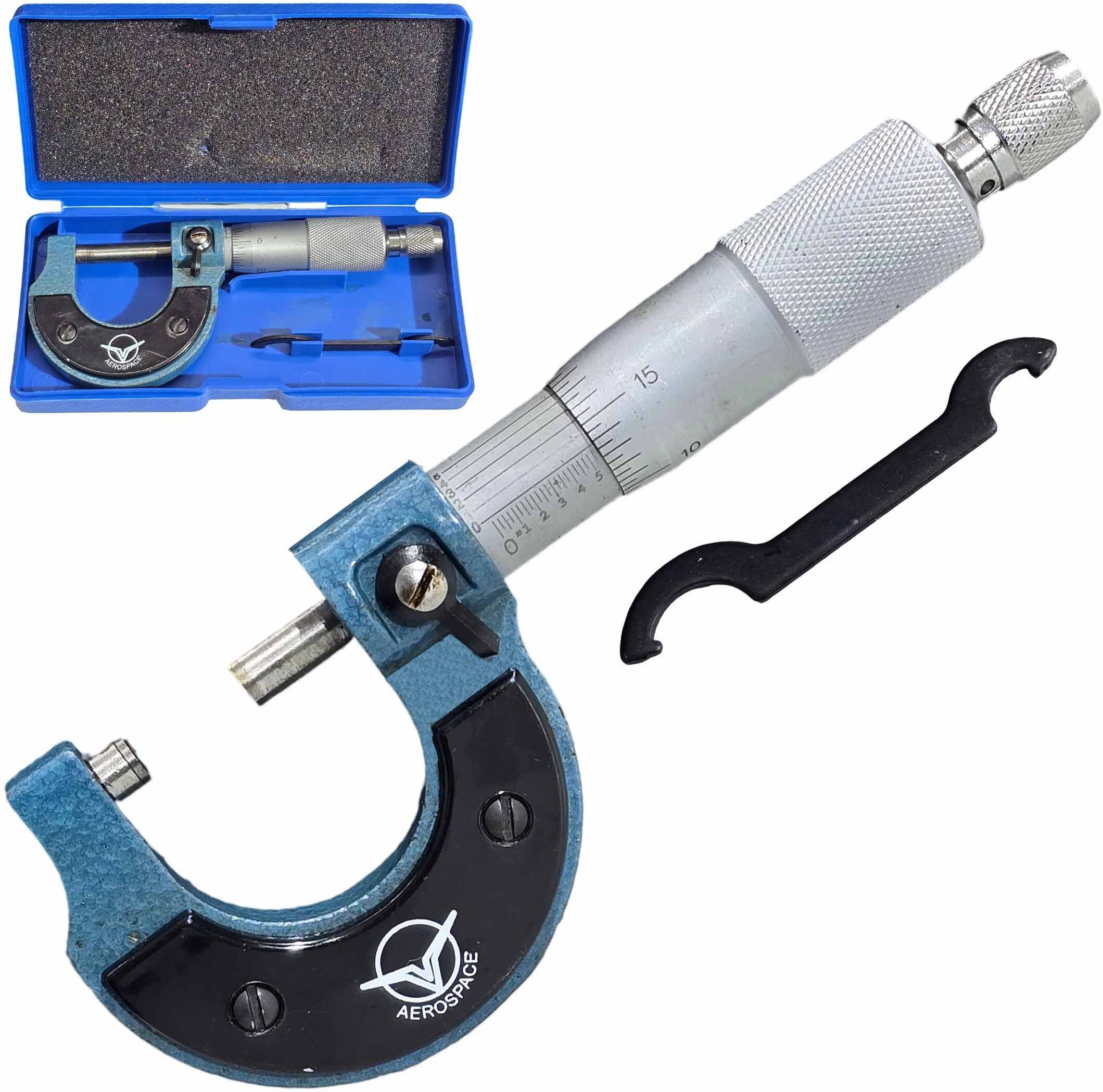 digital craft Industrial Outside Micrometer Screw Gauge 0–1", Carbide, 0.0001" LC Micrometer Screw Gauge-picture-35