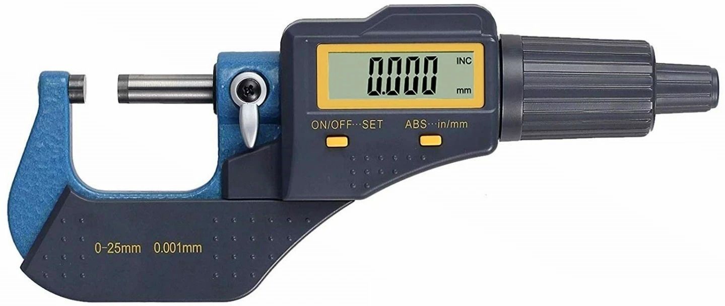3-Buttons 0-25mm High Precision Electronic Digital Micrometer Tester Meter Micrometer Screw Gauge-image-1