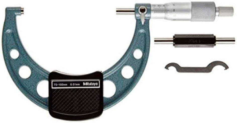 mitutoyo 103-140-10 OUTSIDE MICROMETERS SERIES-103 METRIC 75-100mm Micrometer Screw Gauge-picture-25