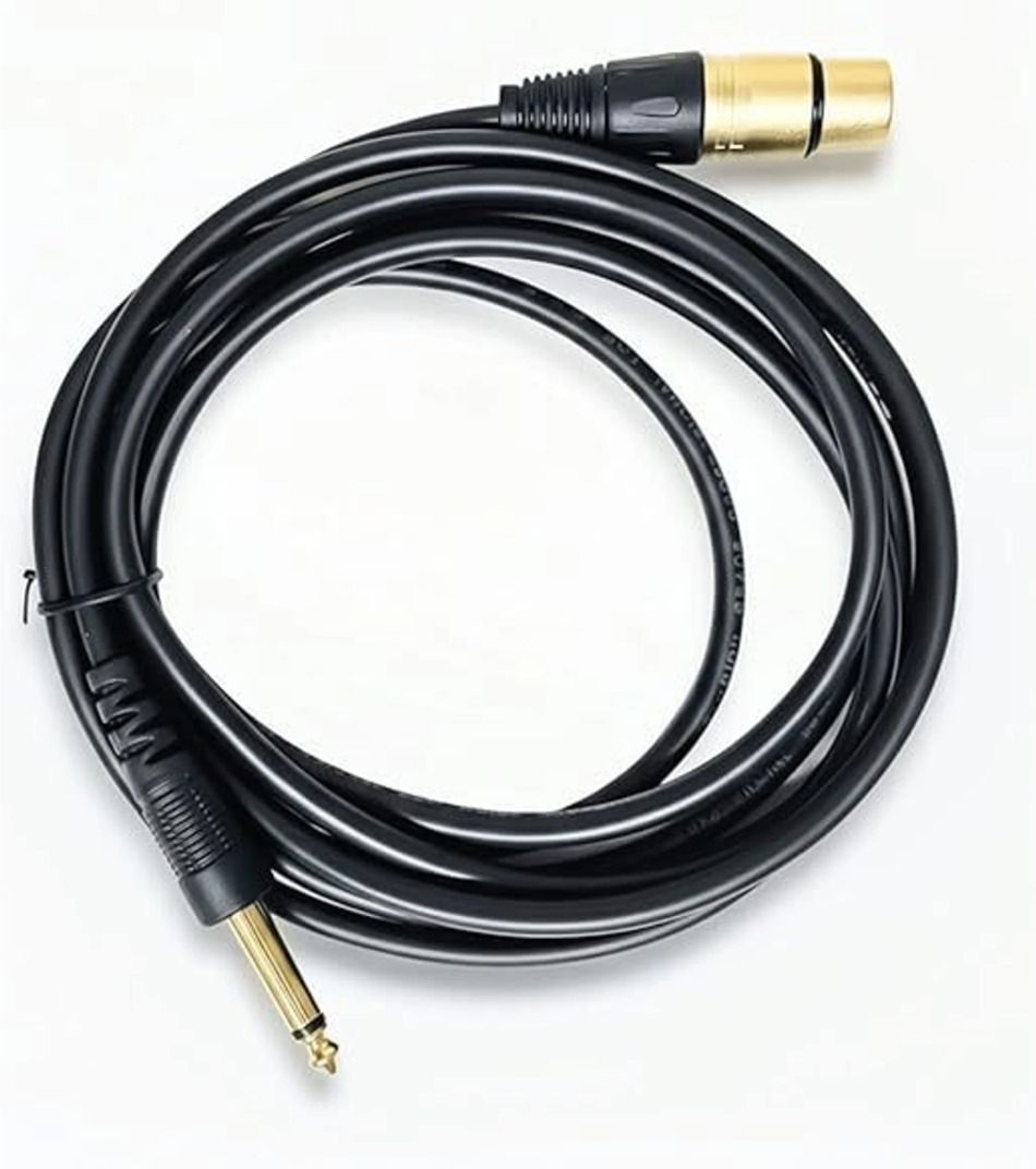 Mic cable XLR Female to 1/4 6.35mm Jack Mic Cable 3-Pin XRL Cable for Mic Mixer, Recording Studio, Podcast Microphone Cable(1.5 Meter)-image-27