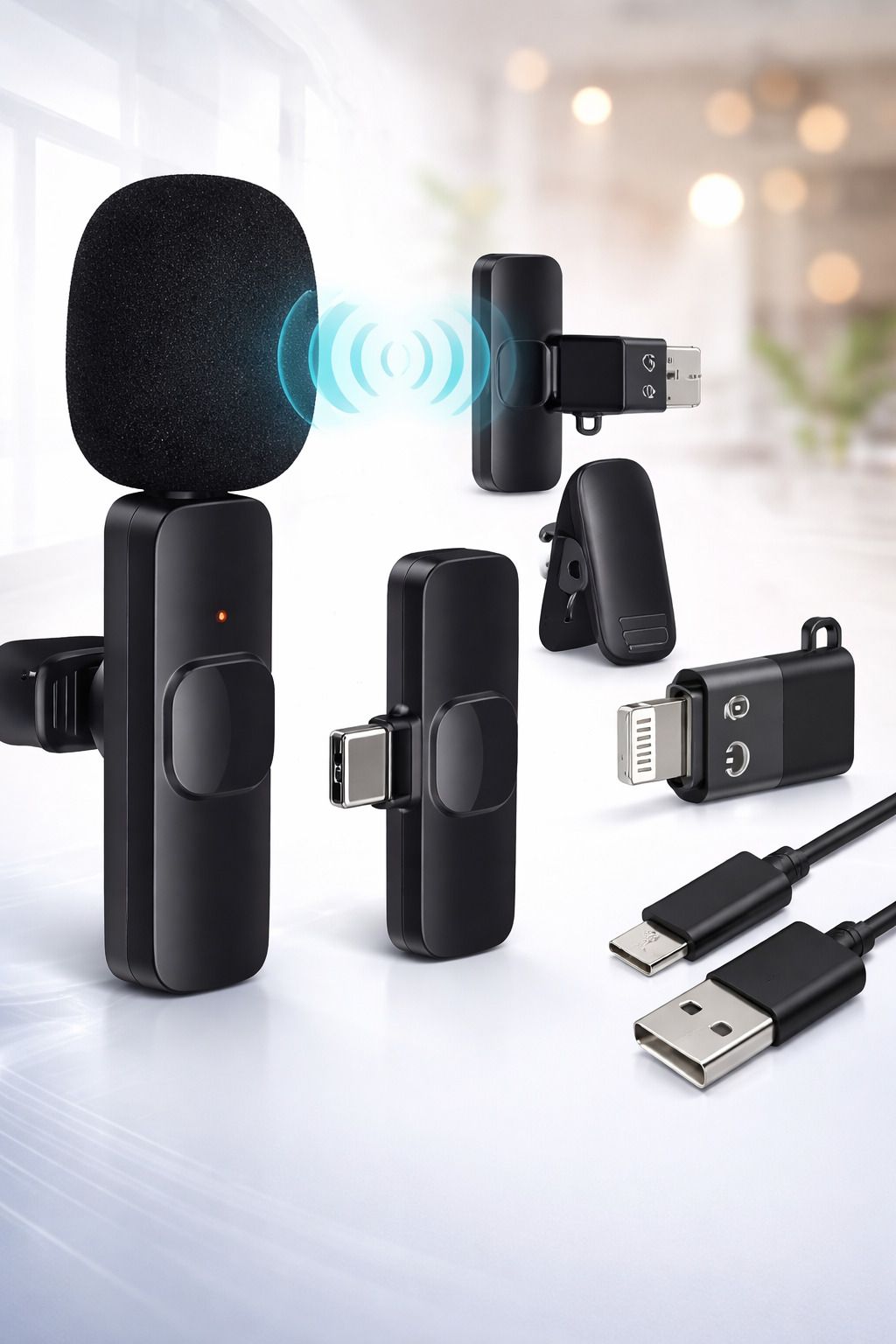 Wireless Mic for both IOS and Andriod | Plug and Play | Collar Mic clip-image-44