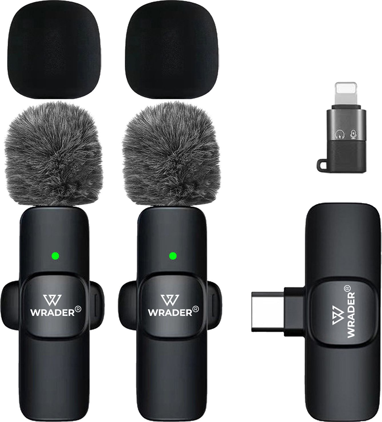 K9 Microphone with Fur for Type C Android Mobile, iOS Phone Wireless Collar Mike for Recording-image-33