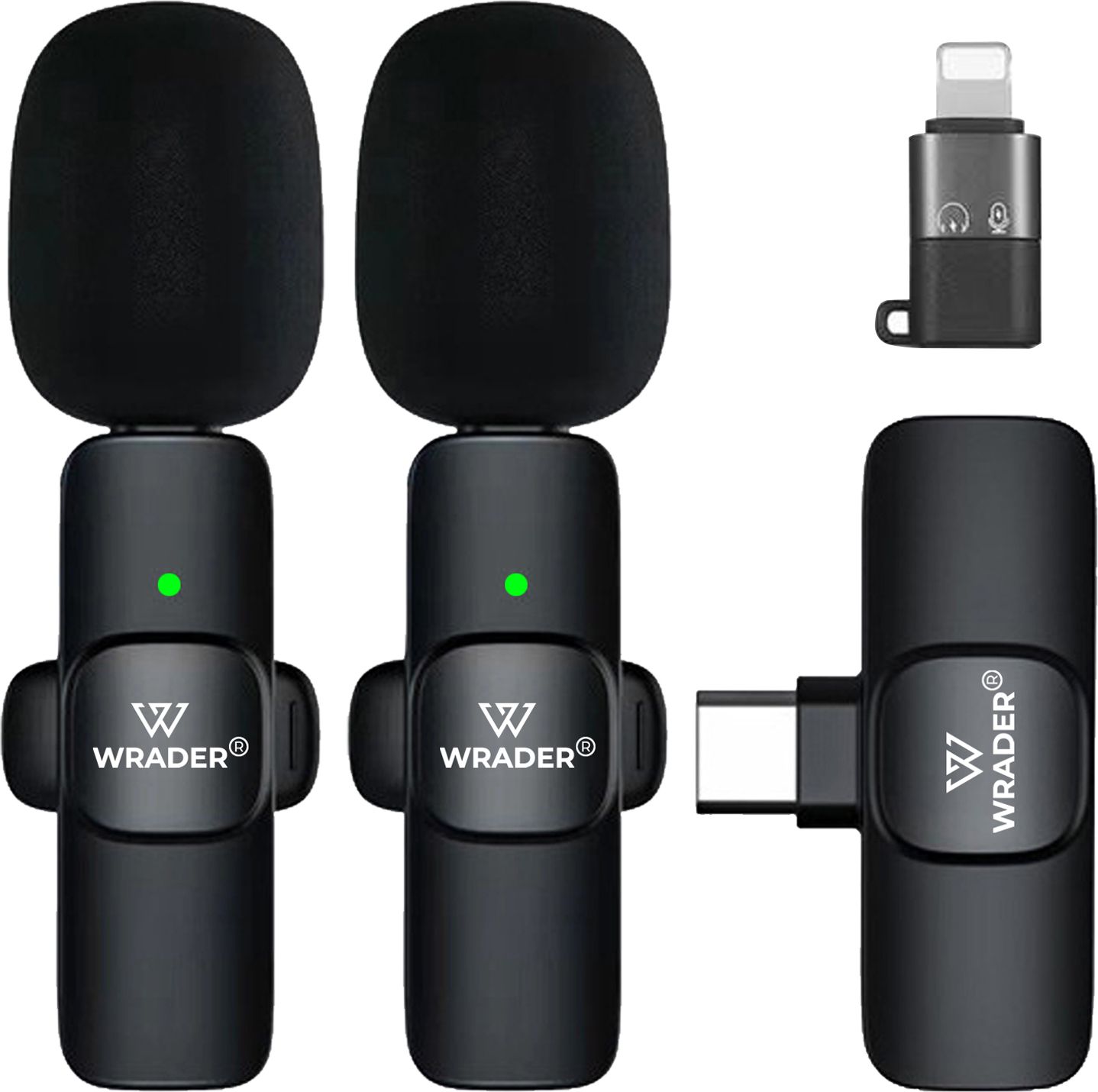 K9 Dual User Wireless Mic with Noise Cancellation for Type C Mobile/iPhone Microphone-image-8