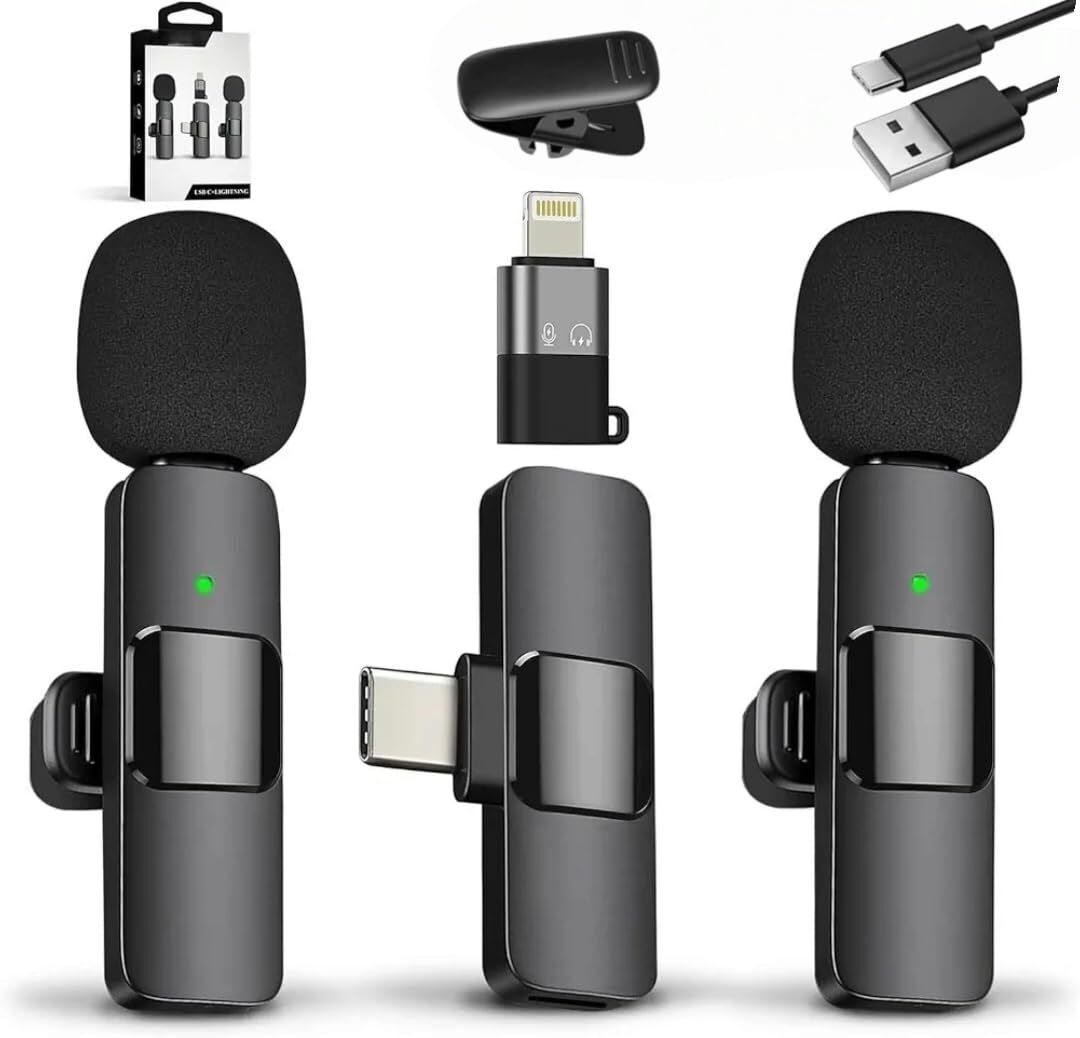 stormic K9 Dual Wireless Lavalier Microphone for All Smartphones C Type-picture-12