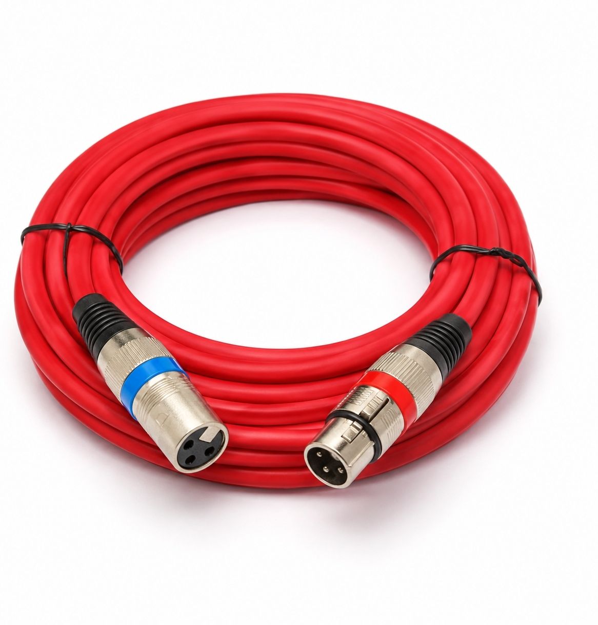 caplic Professional XLR Male To XLR Female 5m Cable Red colour low noise Speaker Cabinets-picture-40