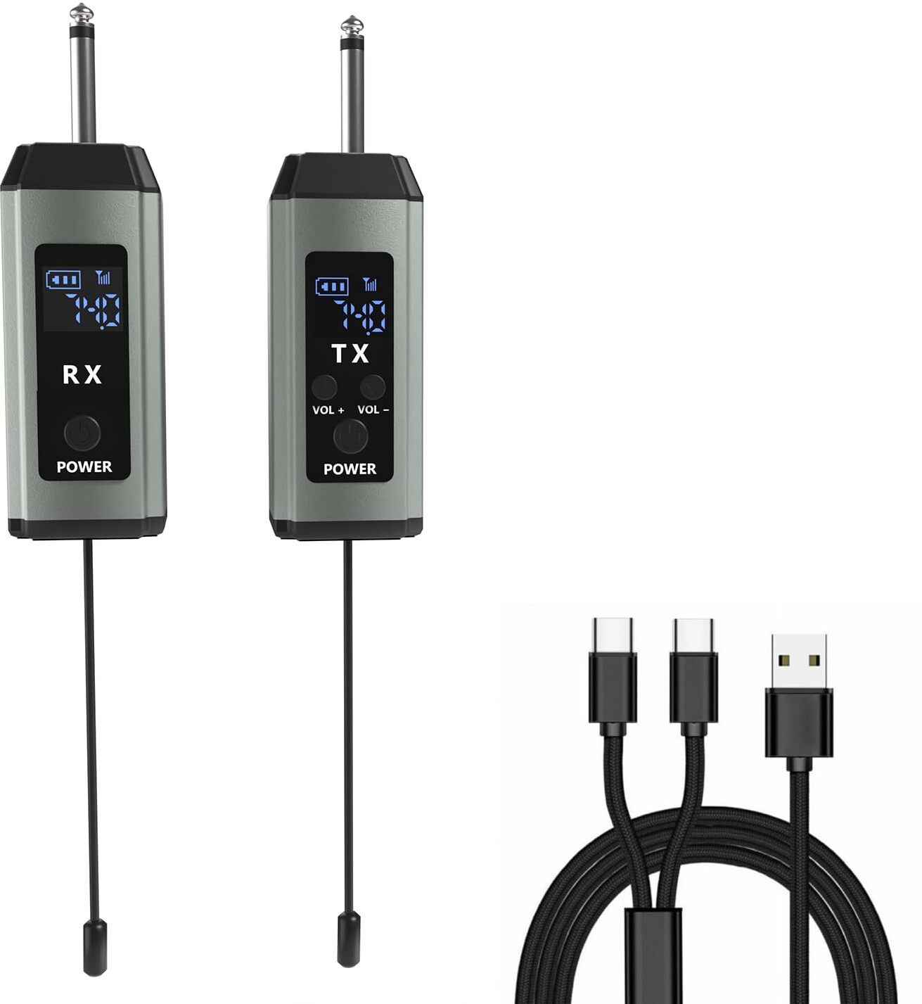 digimore D-705 Wireless Transmitter & Receiver | 164ft Range for Guitar, Keyboard, etc Wireless Connector-picture-28