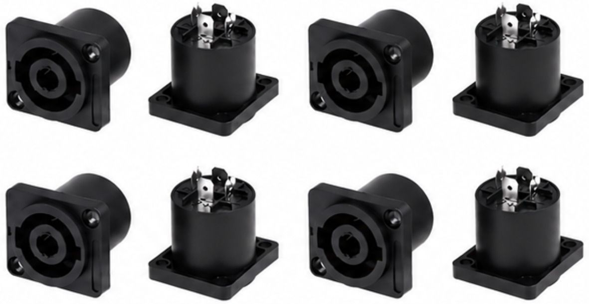 imaginea Speakon Socket Panel Mount Connector Female Audio Jack for Speaker (Pack of 8) Speakon Socket-picture-5