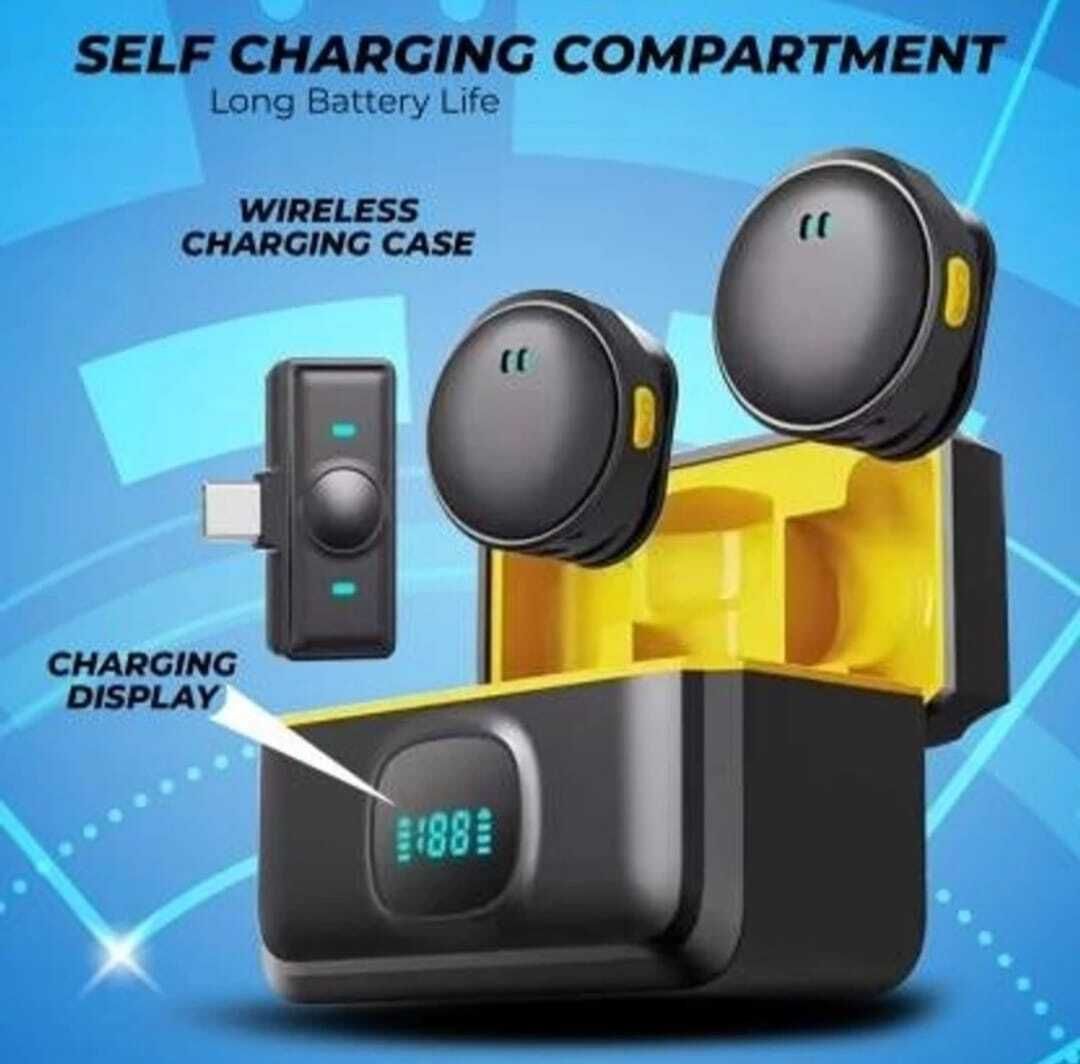 technologia professional Q8 dual wireless mic with noise cancellation and charging case Microphone-picture-25