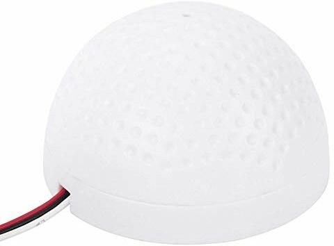 LipiWorld CCTV Pickup Audio Surveillance Microphone MIC Audio Monitoring Security System for CCTV Systems Round Shape (Pack of 1) Camera Microphone