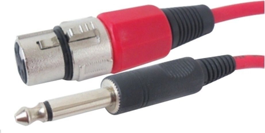 krown 6.3 Mm Mono Male To Mic Female Xlr Cable (Microphone Cable)- 5mtr Black Colour Microphone Cable Wire-picture-27