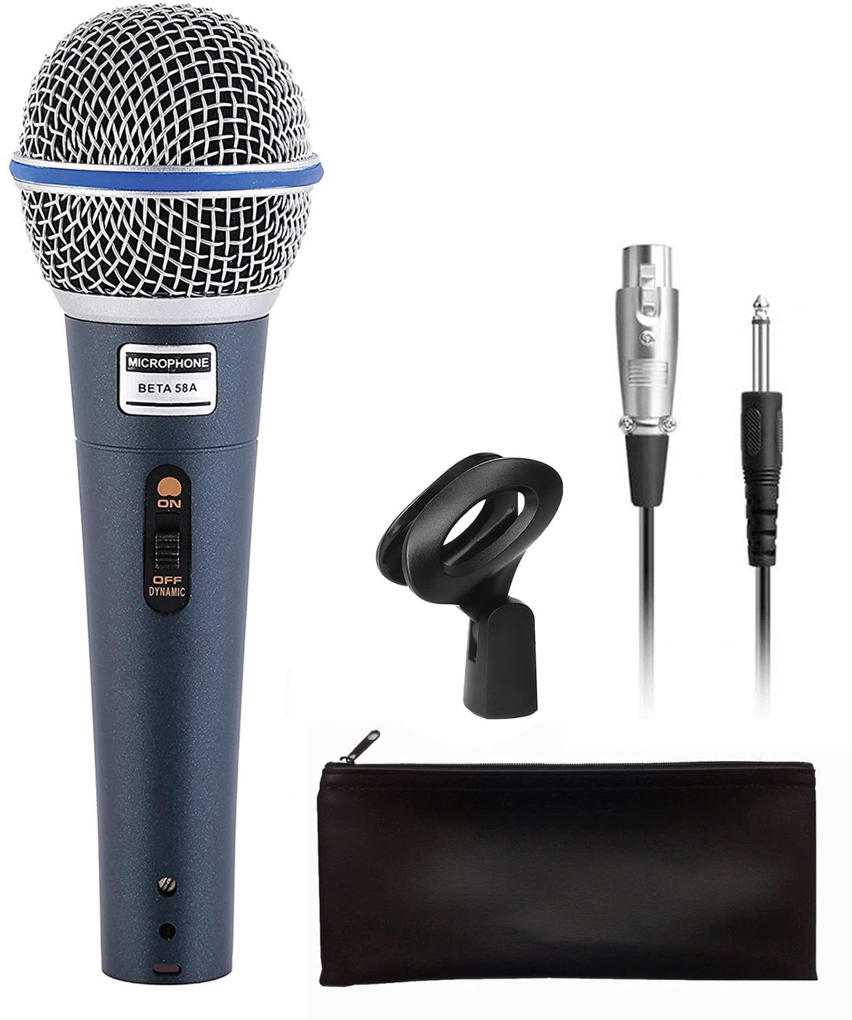 BETA 58A Unidirectional Vocal Microphone Dynamic Mic for Recording Singing Vocal Microphone-image-23