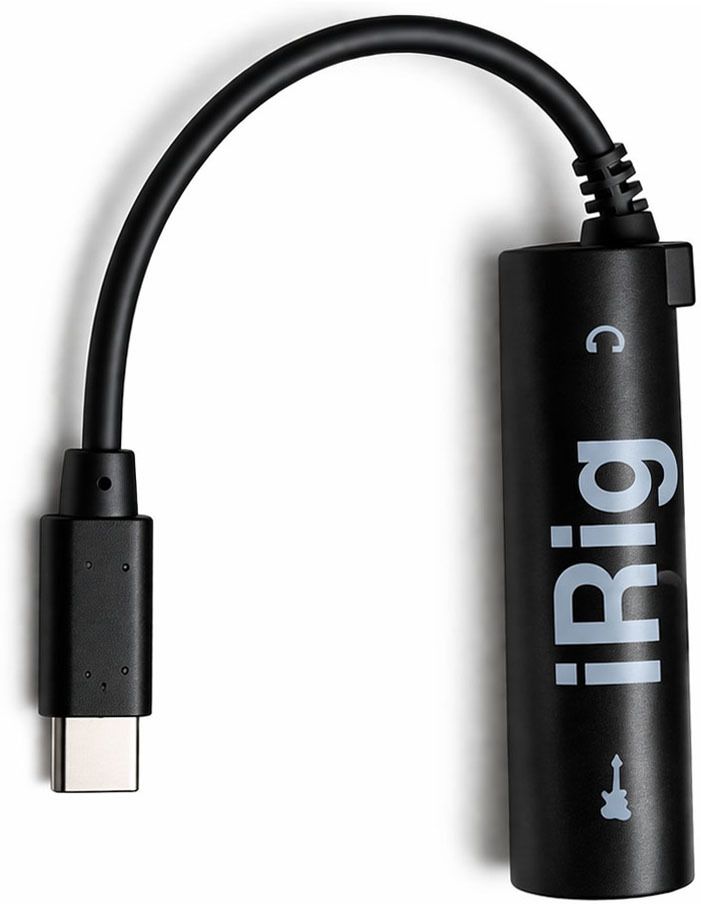 Type C iRig Guitar Audio Interface Adapter for Android & USB C Devices Portable Amp Interface for Recording, Practice & Live Jam-image-2