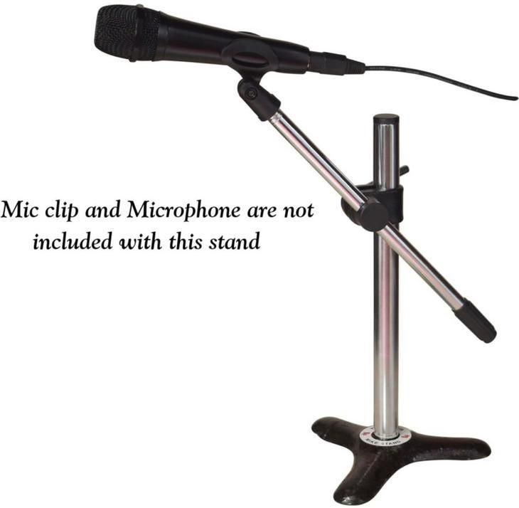 Table microphone instrument 15 inch height stand triangle base shape Mic stand Mic Stand