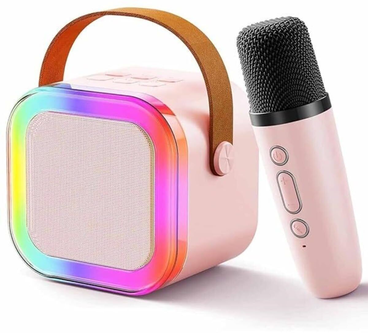 Karaoke Machine for Kids Adults with Wireless Mic Bluetooth Speaker microphone bluetooth microphone for , kids, adult , type c charging-image-6