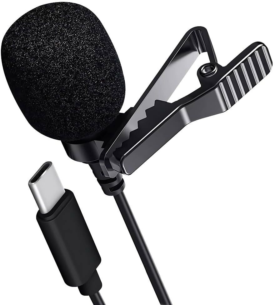 Type-C Wired Microphone, Clip on Collar, Type-C Interface Connector Mic Microphone-image-0