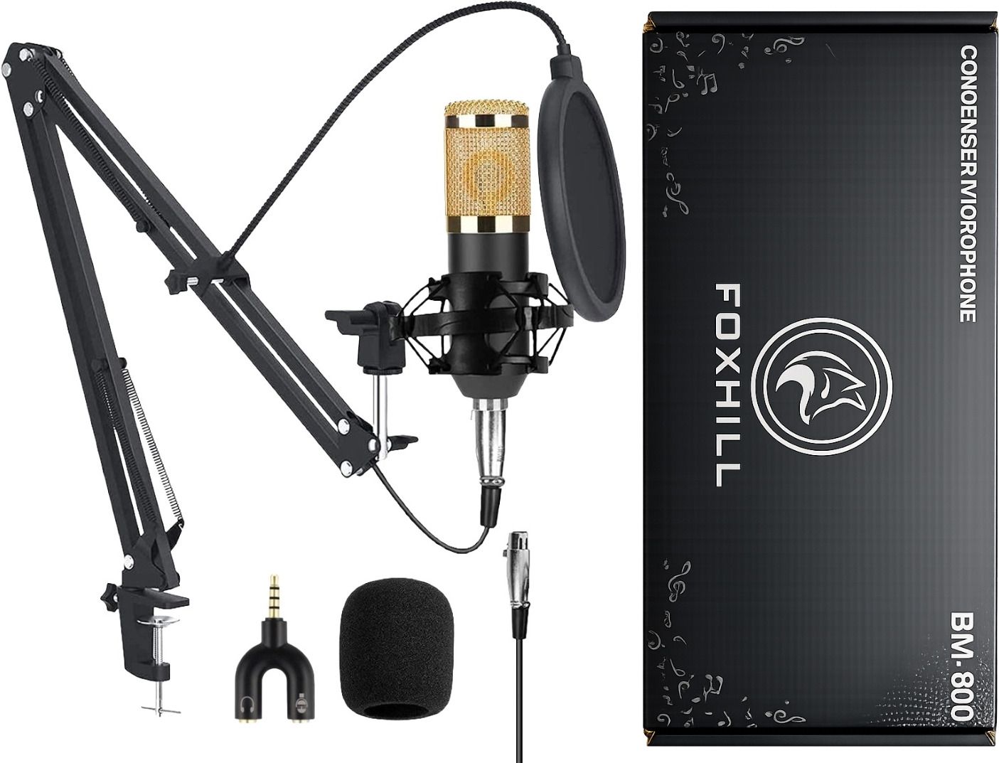 BM800 Professional Broadcasting Studio Microphone Home Studio Mic Kit Microphone Microphone-image-6