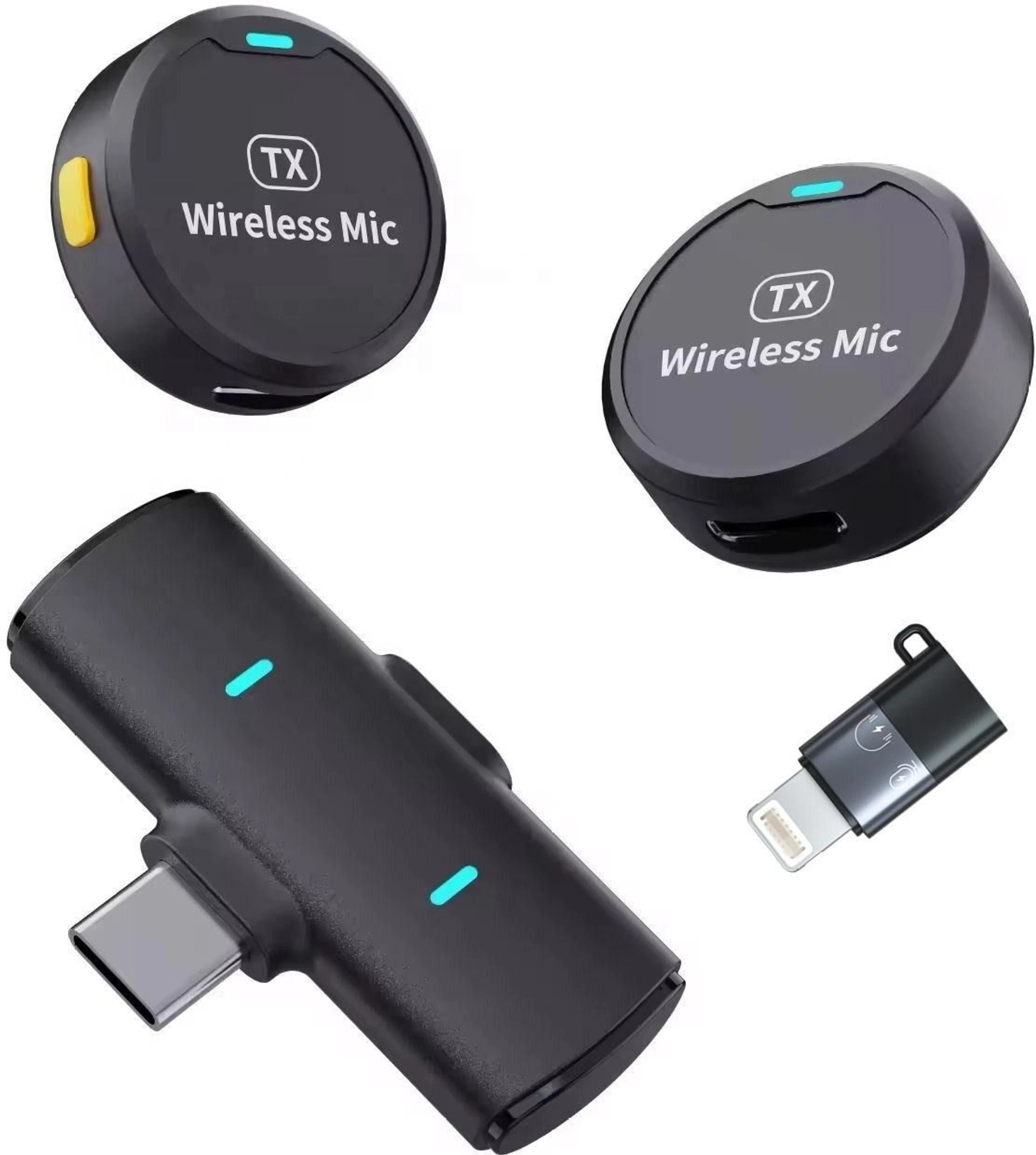 Mini Clip Microphone with Type-C, Portable Collar Mic for YouTube Vlog Recording Microphone-image-22