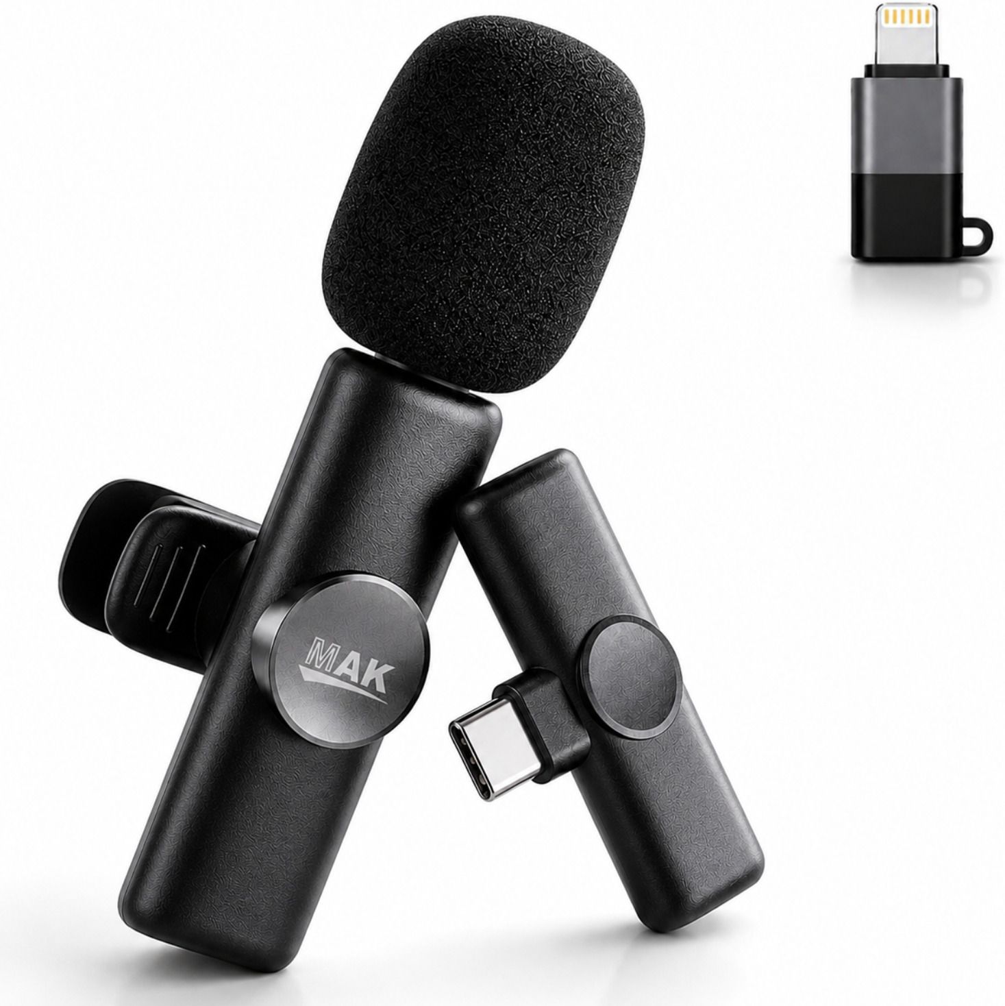 mak Single Wireless Microphone for Vlogging, Streaming & Recording Microphone-picture-10