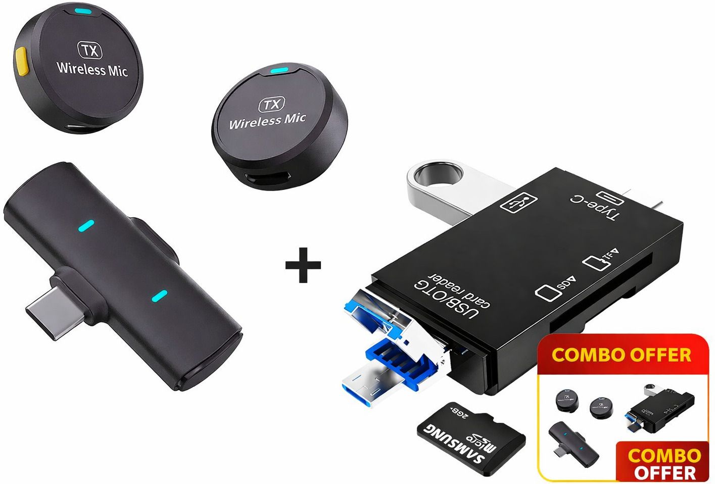 Foxne point Portable Wireless Microphone and Mini Card Reader Camera Microphone-picture-25