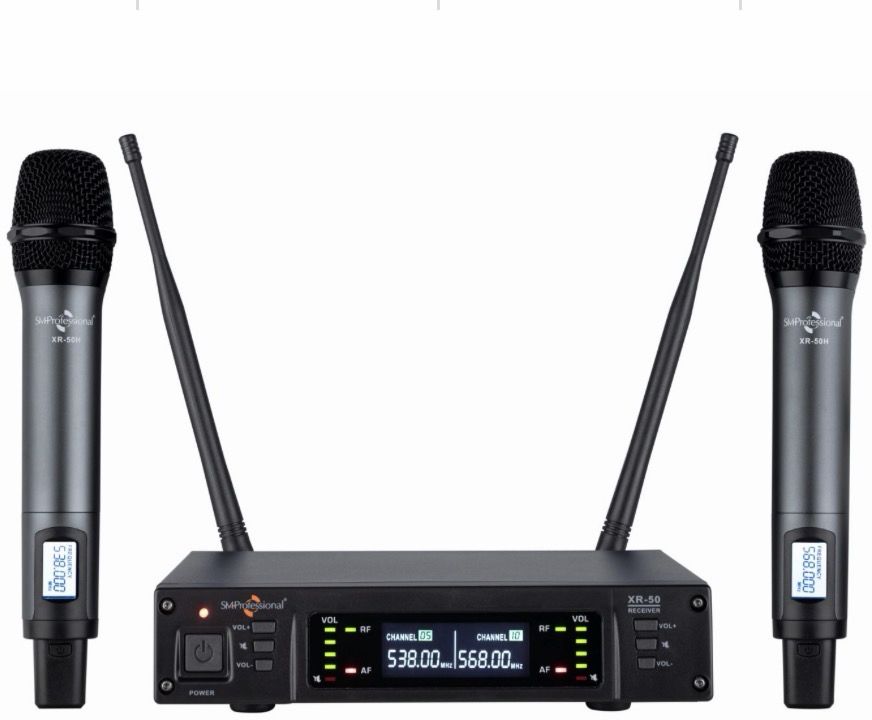 studiomaster XR-50HH premium, dual-channel UHF handheld wireless microphone system Microphone-picture-32