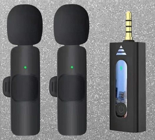 RV Enterprises ® K-35 3.5mm Aux Dual Receivers (2-Mics, 1 Input) Wireless Collar Camera Microphone-image-28