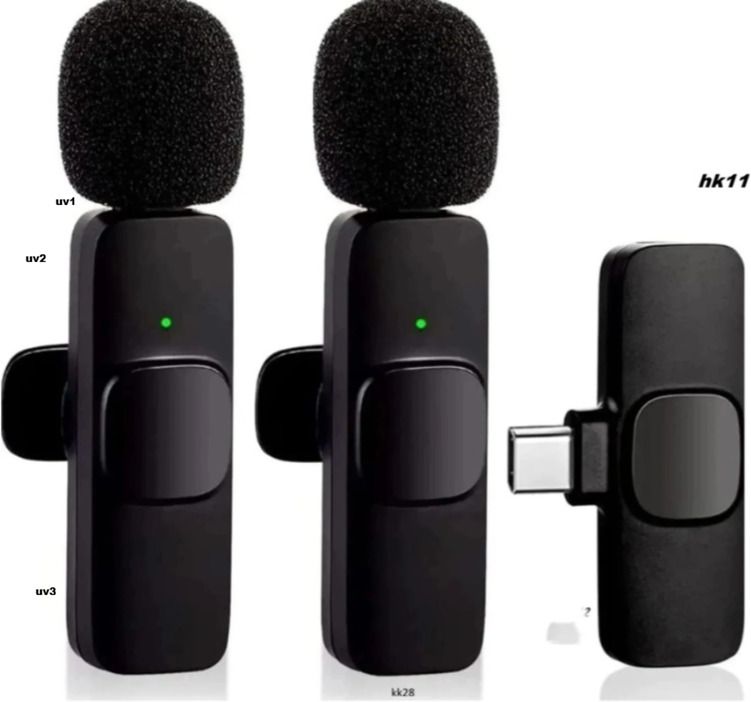morbee K9 Dual Wireless Microphone Plug and Play No Need App Microphone hk11 uv3 Microphone-picture-0