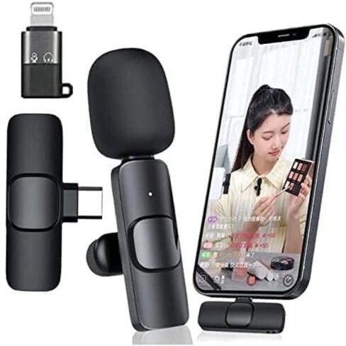 Lavalier K8 Dash Mic for YouTube, Noise Reduction Wireless Microphone, Vlogging Microphone-image-49