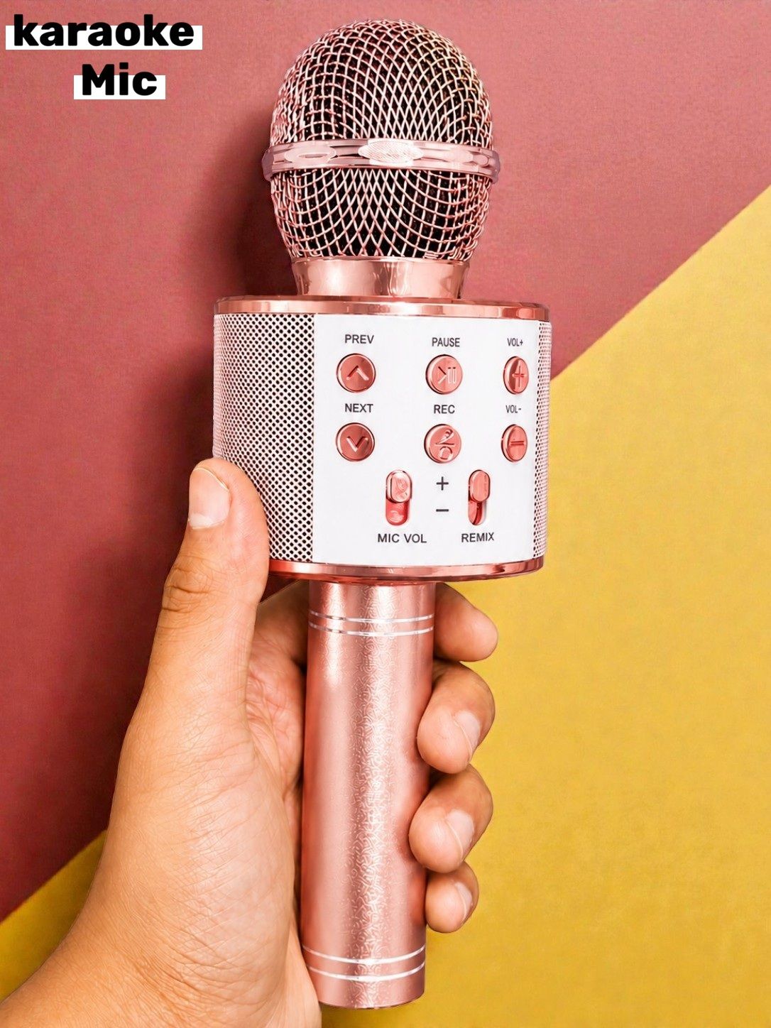 X71 Wireless Karaoke Microphone Bluetooth Speaker Portable Singing Mic Microphone-image-43