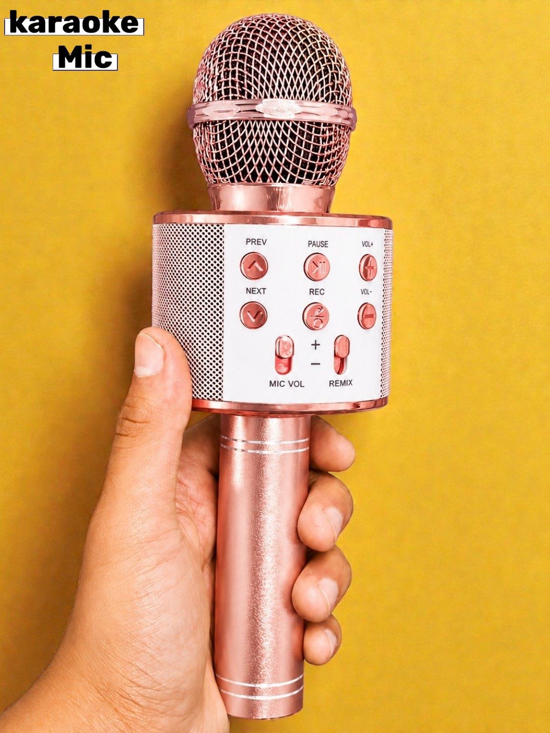 3baan X120 Portable Karaoke Speaker Microphone Bluetooth Singing Machine Microphone-picture-4