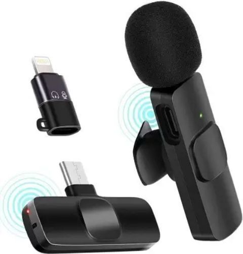 SS Store BNJ_161A_K8 MINI LAPEL RECORDING MICROPHONE LIVE STREAMING WIRELESS MICROPHONE Camera Microphone-image-22