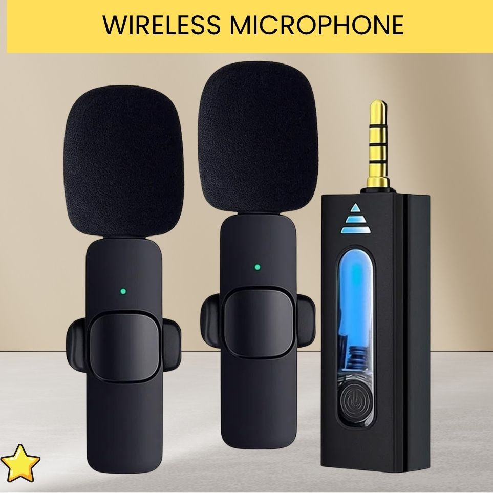 frony K35 Dual Wireless Collar Mic, Microphone for YouTube, Vlogging & Reels ZJ281 Microphone-picture-30