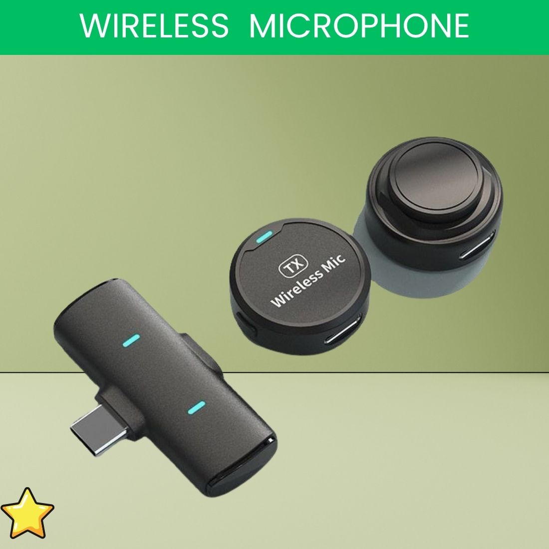 frony M1 Wireless Microphone With Magnetic Button Microphone For Youtube/Vlogging N71 Microphone-picture-9