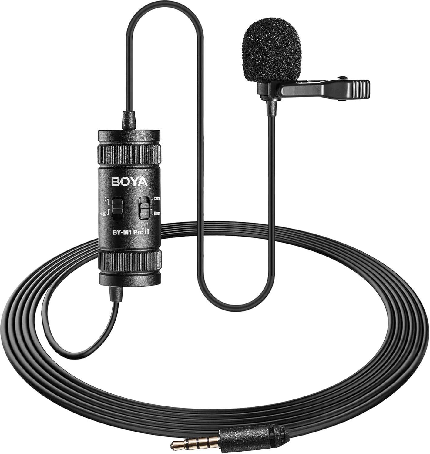 BY-M1 Pro 2 | 3.5mm Clip Mic for Youtube, Voice Recording Smartphones Microphone-image-36