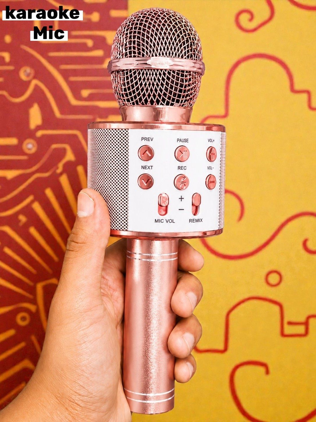 3baan X365 Wireless Singing Microphone Bluetooth Speaker for Home Party Fun Microphone-picture-2